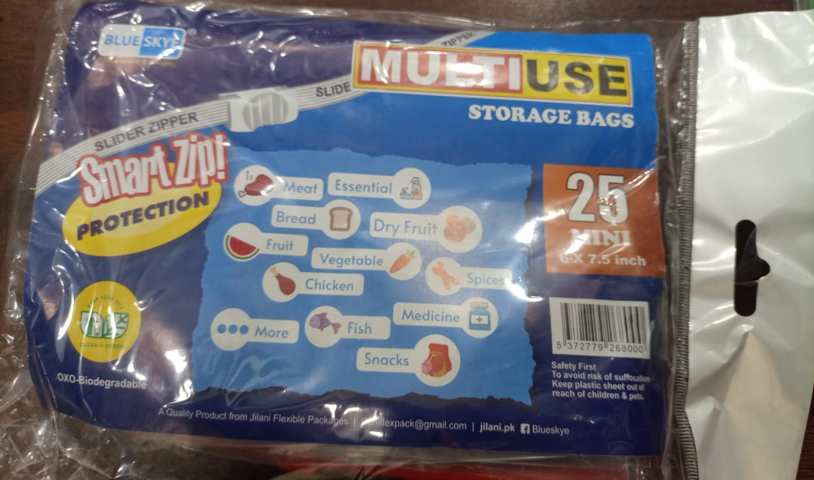 Ziplock Storage bags / Resealable Slider Storage Bags