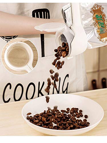 2-in-1 Food Bag Sealing Clips with Pour Spout Lid