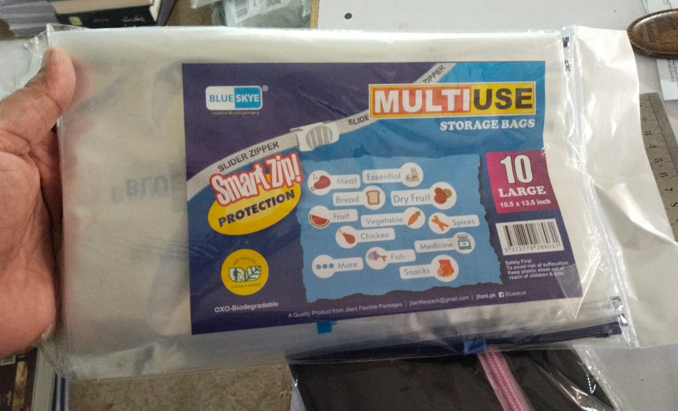 Ziplock Storage bags / Resealable Slider Storage Bags