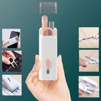 7-in-1 Multifunctional Electronic Cleaning Kit – Retractable Keyboard Brush, Earbud Cleaning Pen & Screen Wipe Set for Laptops, AirPods & Tech