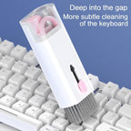 7-in-1 Multifunctional Electronic Cleaning Kit – Retractable Keyboard Brush, Earbud Cleaning Pen & Screen Wipe Set for Laptops, AirPods & Tech