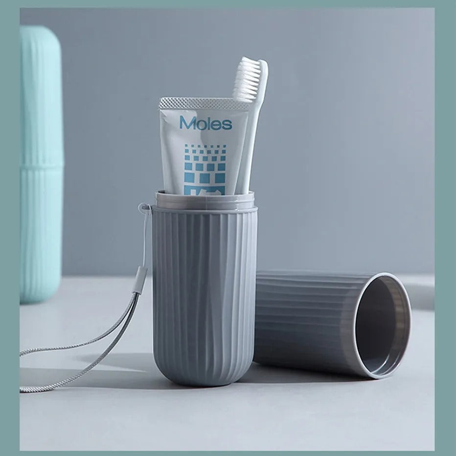 Portable Travel Cosmetic/Toothbrush Case