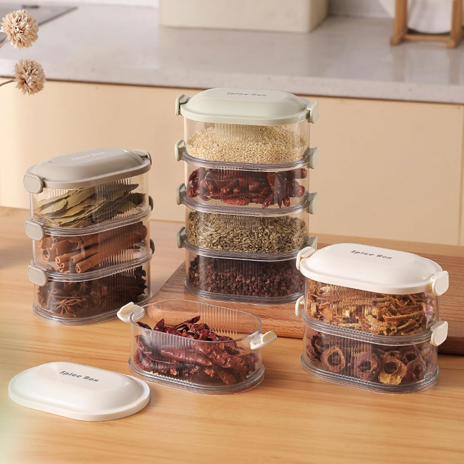4-Tier Spice Storage Box