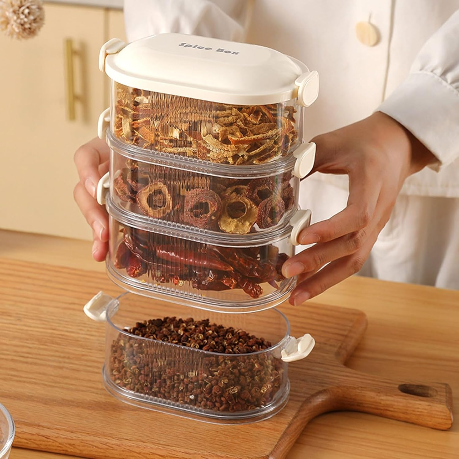 4-Tier Spice Storage Box