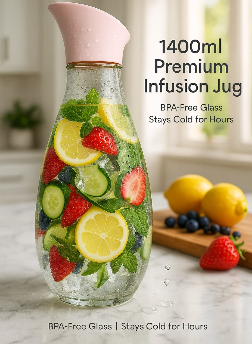 Glass Water Jug / Pitcher 1400ml