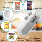 2 in 1 Mini Portable Heat Sealer and Cutter