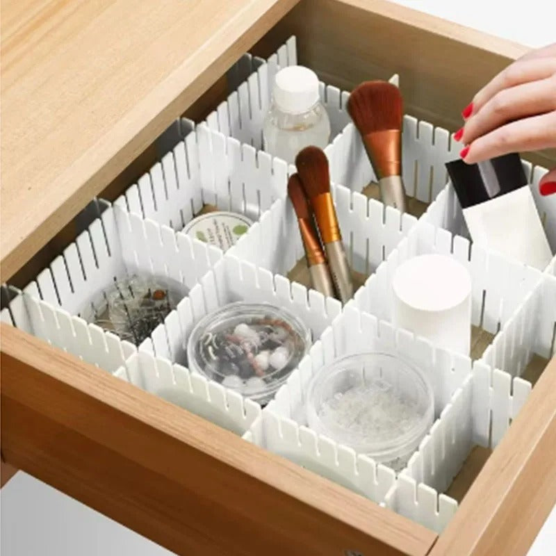 Adjustable Plastic Drawer Divider (4 Piece Set)