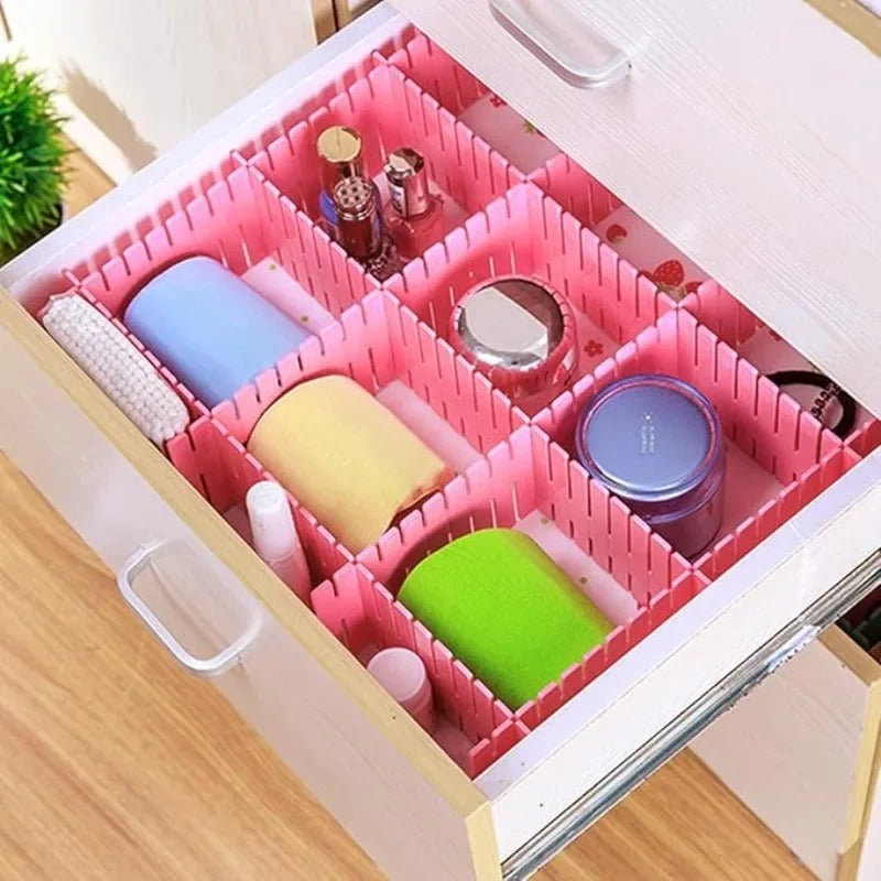 Adjustable Plastic Drawer Divider (4 Piece Set)