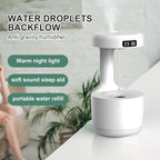 Smooth Sailing Antigravity Air Humidifier – Ultra-Quiet Cool Mist Air Humidifier with Floating Water Drop Effect & Night Light