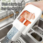 Portable Mini Sponge Mop – Hands-Free Self-Squeezing Short Mop