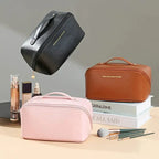 Leather Cosmetic and Travel Bag