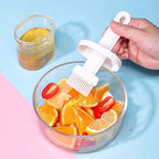 2-in-1 Oil Bottle Dispenser with Silicone Bristle Brush