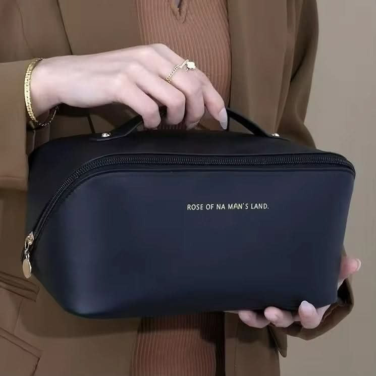 Leather Cosmetic and Travel Bag