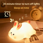 Cute Rabbit Silicone Night Light / Lamp-Soft Touch Tap Control