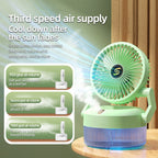 Air Humidifier & Desktop Misting Fan 800ML