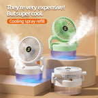 Air Humidifier & Desktop Misting Fan 800ML