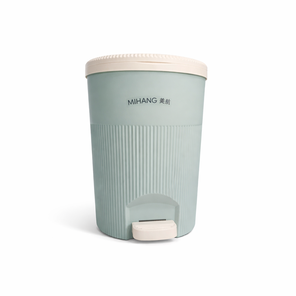 Round Garbage Bin with Step Pedal