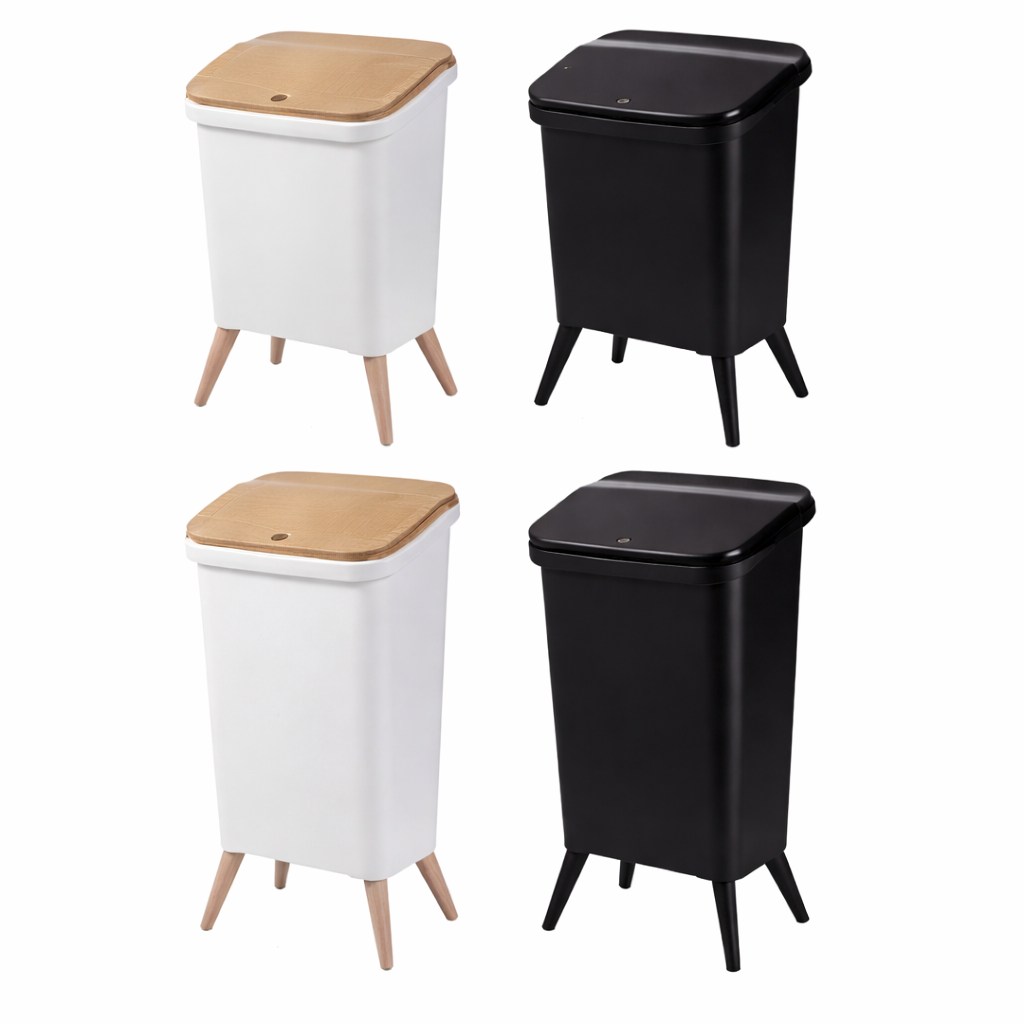 Minimalist Trash Bin with Lid