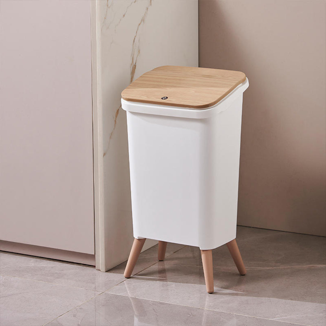 Minimalist Trash Bin with Lid