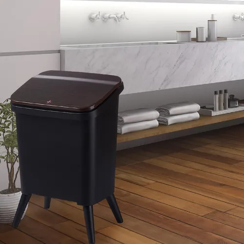 Minimalist Trash Bin with Lid