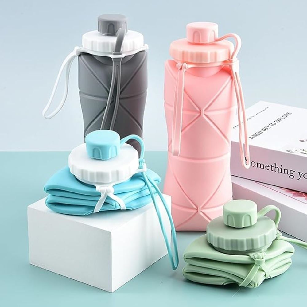 Silicone Collapsible Water Bottle 600ml