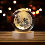 3D Moon Crystal Ball LED Lamp