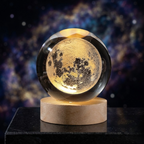 3D Moon Crystal Ball LED Lamp