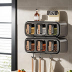 Wall Mounted Seasoning Box Set – Space-Saving Spice & Condiment Storage Container