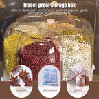 360° Rotatable Multi-Grid Food Storage/Cereal and Grain Dispenser