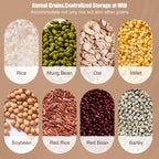 360° Rotatable Multi-Grid Food Storage/Cereal and Grain Dispenser