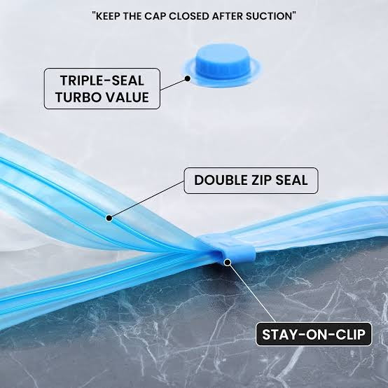 Vacuum Seal Storage Bags (5 pcs) With Pump