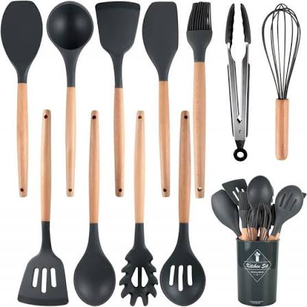 12 Pcs Silicone Kitchen Utensils Set