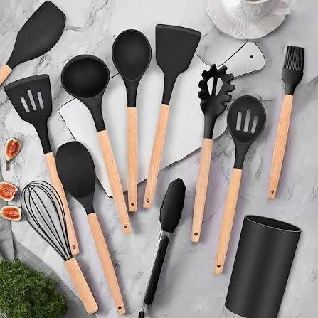 12 Pcs Silicone Kitchen Utensils Set
