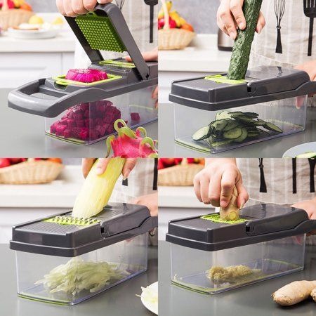 18-in-1 Multi-Function Food Chopper & Vegetable Slicer Set