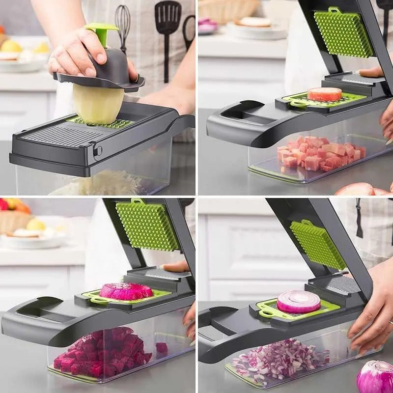 18-in-1 Multi-Function Food Chopper & Vegetable Slicer Set
