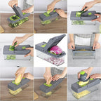 18-in-1 Multi-Function Food Chopper & Vegetable Slicer Set