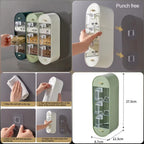 Wall-Mounted Kitchen Spice Rack