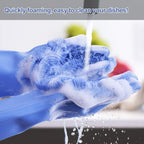 Silicone Dishwashing Gloves with Built-In Scrubber