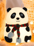 Cute Panda Silicone LED Night Light – USB Rechargeable Soft Touch Lamp