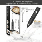 2 In 1 Electric Coffee Beater (Milk Frother And Egg Whisk)