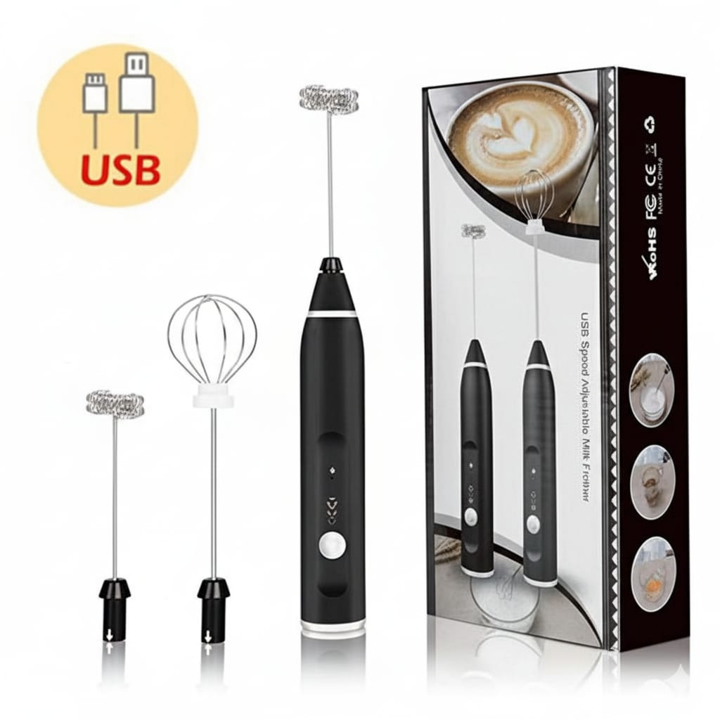 2 In 1 Electric Coffee Beater (Milk Frother And Egg Whisk)
