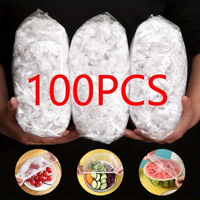 Reusable Elastic Food Storage Covers (Pack of 100)