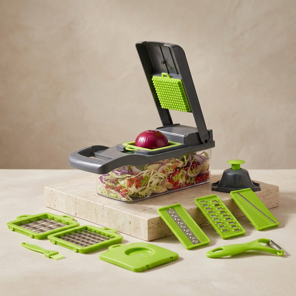 16-in-1 Multi-Function Food Chopper & Vegetable Slicer Set