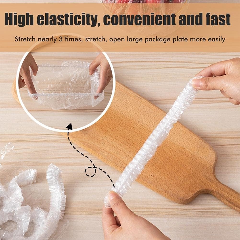Reusable Elastic Food Storage Covers (Pack of 100)