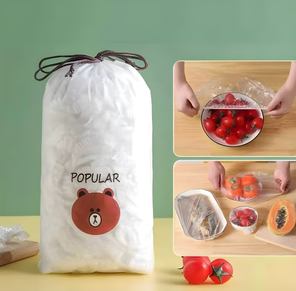 Reusable Elastic Food Storage Covers (Pack of 100)
