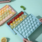 Round Ice Cube Tray with Container