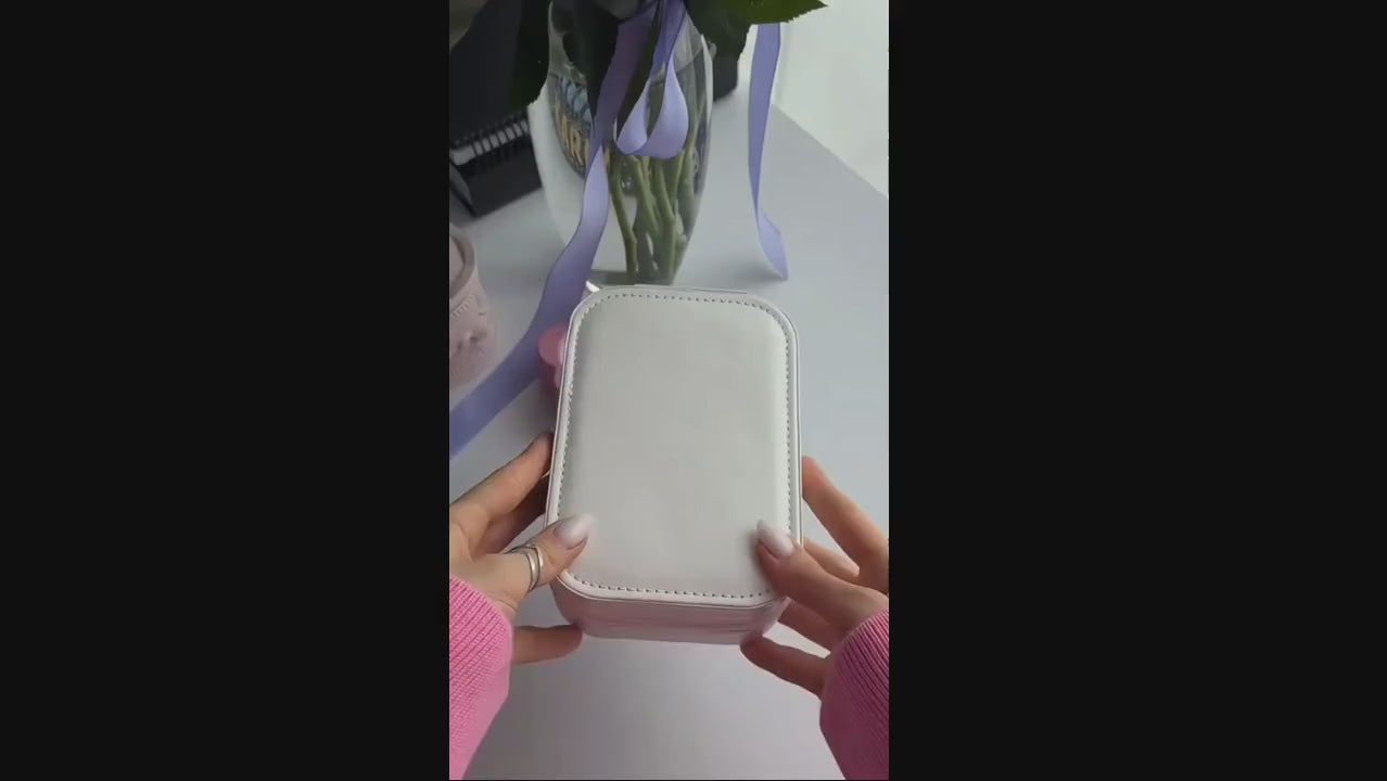 Portable LED Makeup Mirror & Jewellery Box