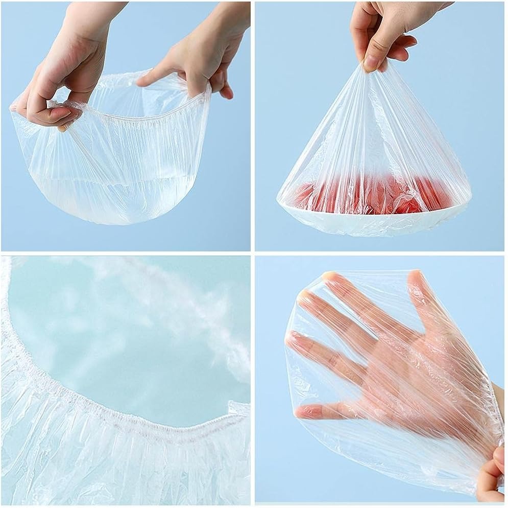 Reusable Elastic Food Storage Covers (Pack of 100)