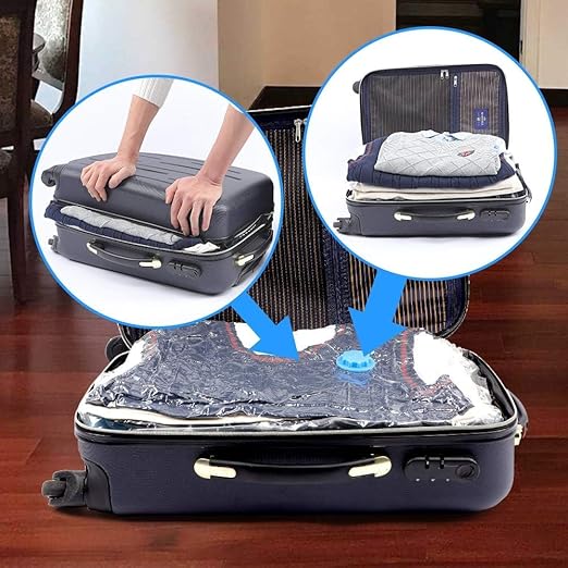 Vacuum Seal Storage Bags (5 pcs) With Pump