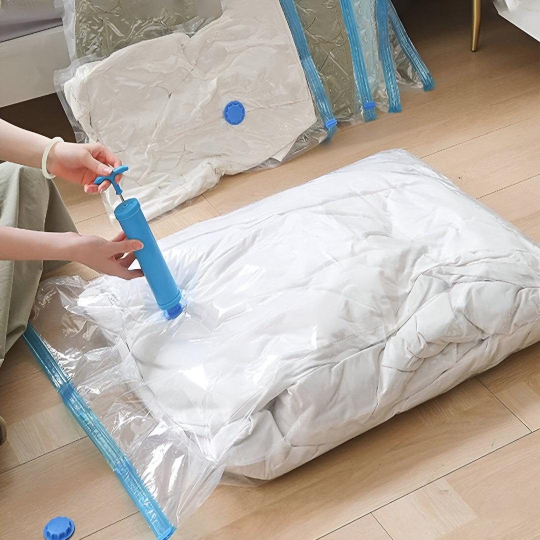 Vacuum Seal Storage Bags (5 pcs) With Pump